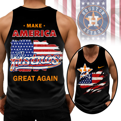 LIMITED EDITION - NEW CUSTOMIZED MLB10 HAS HOUSTON ASTROS UNISEX TANK TOP