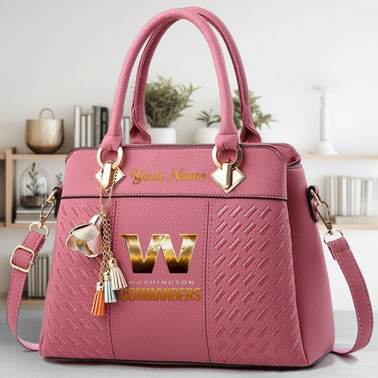LIMITED EDITION - NEW CUSTOMIZED NFL12 WTC WASHINGTON COMMANDERS LUXURY HANDBAG IN MULTIPLE COLORS
