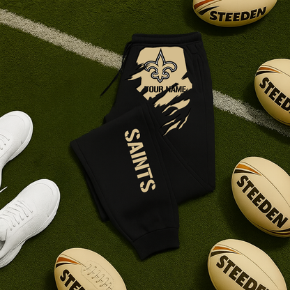 LIMITED EDITION - NEW PERSONALIZED NFL24 NOS NEW ORLEANS SAINTS JOGGERS