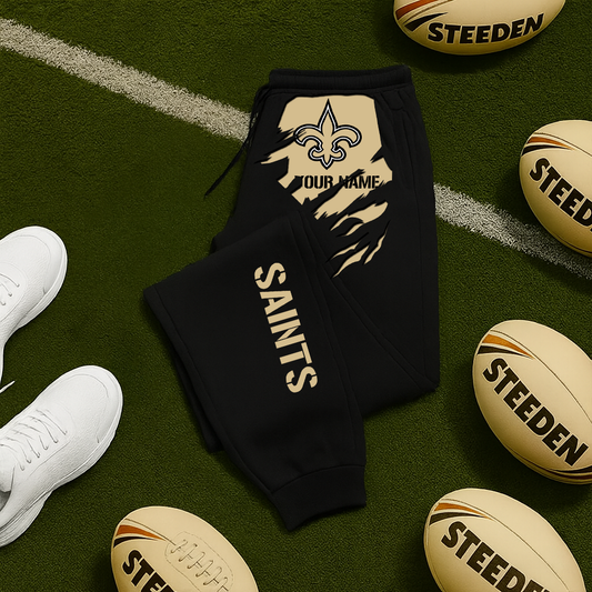 LIMITED EDITION - NEW PERSONALIZED NFL24 NOS NEW ORLEANS SAINTS JOGGERS