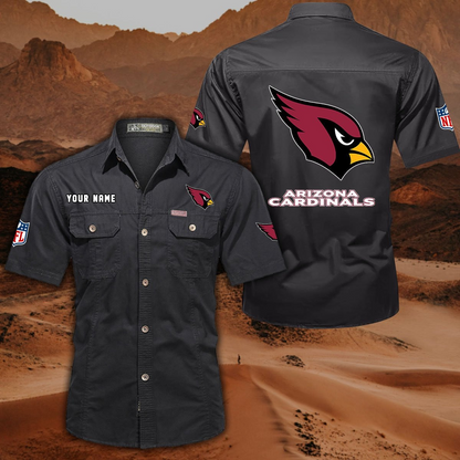 SPECIAL EDITION - NEW CUSTOMIZED NFL20 ARC ARIZONA CARDINALS MUTICOLOR MEN'S CARGO SHIRT