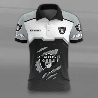 LIMITED EDITION - NEW CUSTOMIZED NFL07 LVR LAS VEGAS RAIDERS UNISEX T-SHIRT, POLO, HOODIE & JACKETS