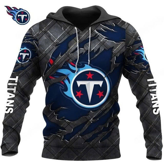 LIMITED EDITION - NEW CUSTOMIZED NFL31 TST TENNESSEE TITANS UNISEX T-SHIRT, POLO, HOODIE & JACKETS