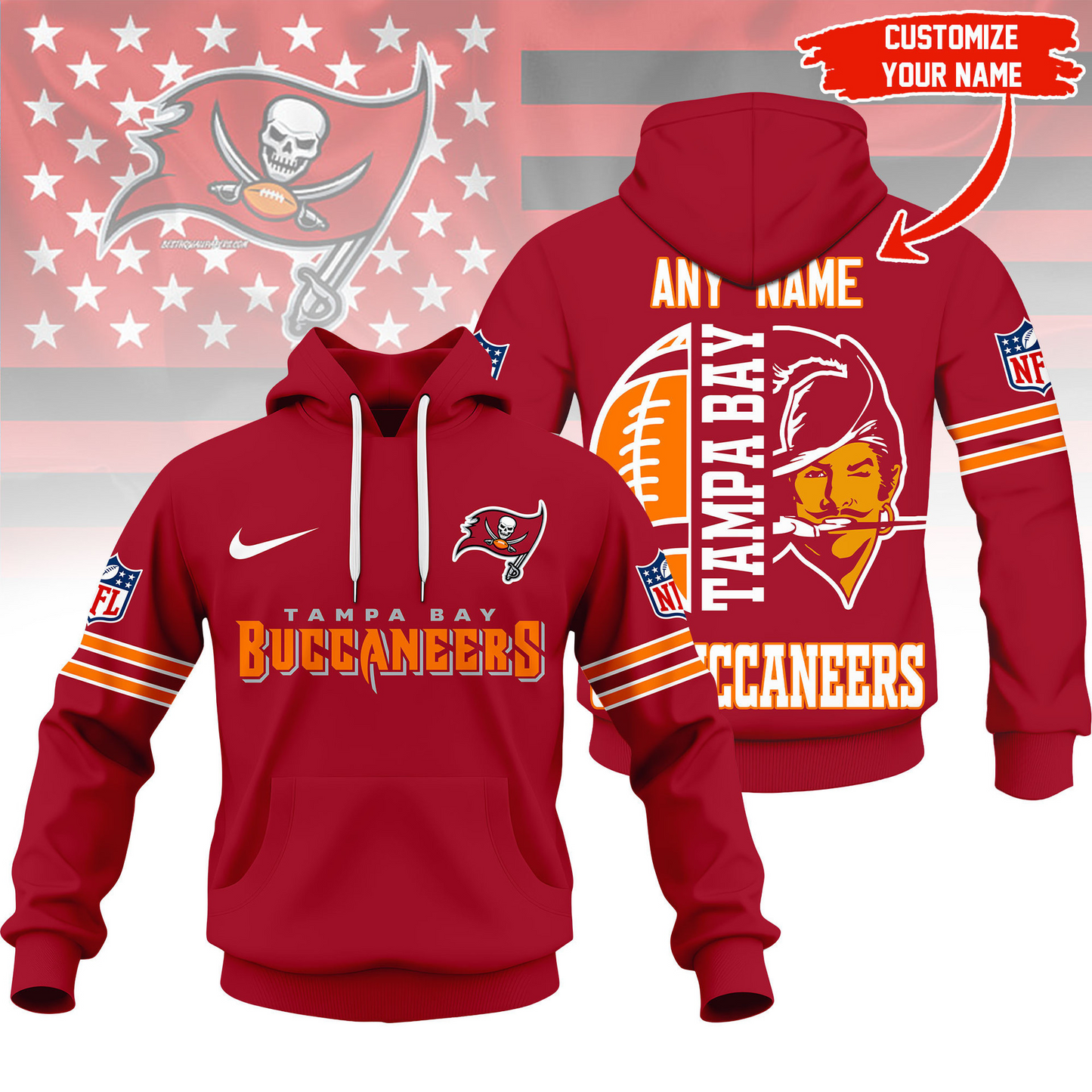 LIMITED EDITION - NEW CUSTOMIZED NFL10 TBB TAMPA BAY BUCCANEERS T-SHIRT, HOODIE, ZIP HOODIE