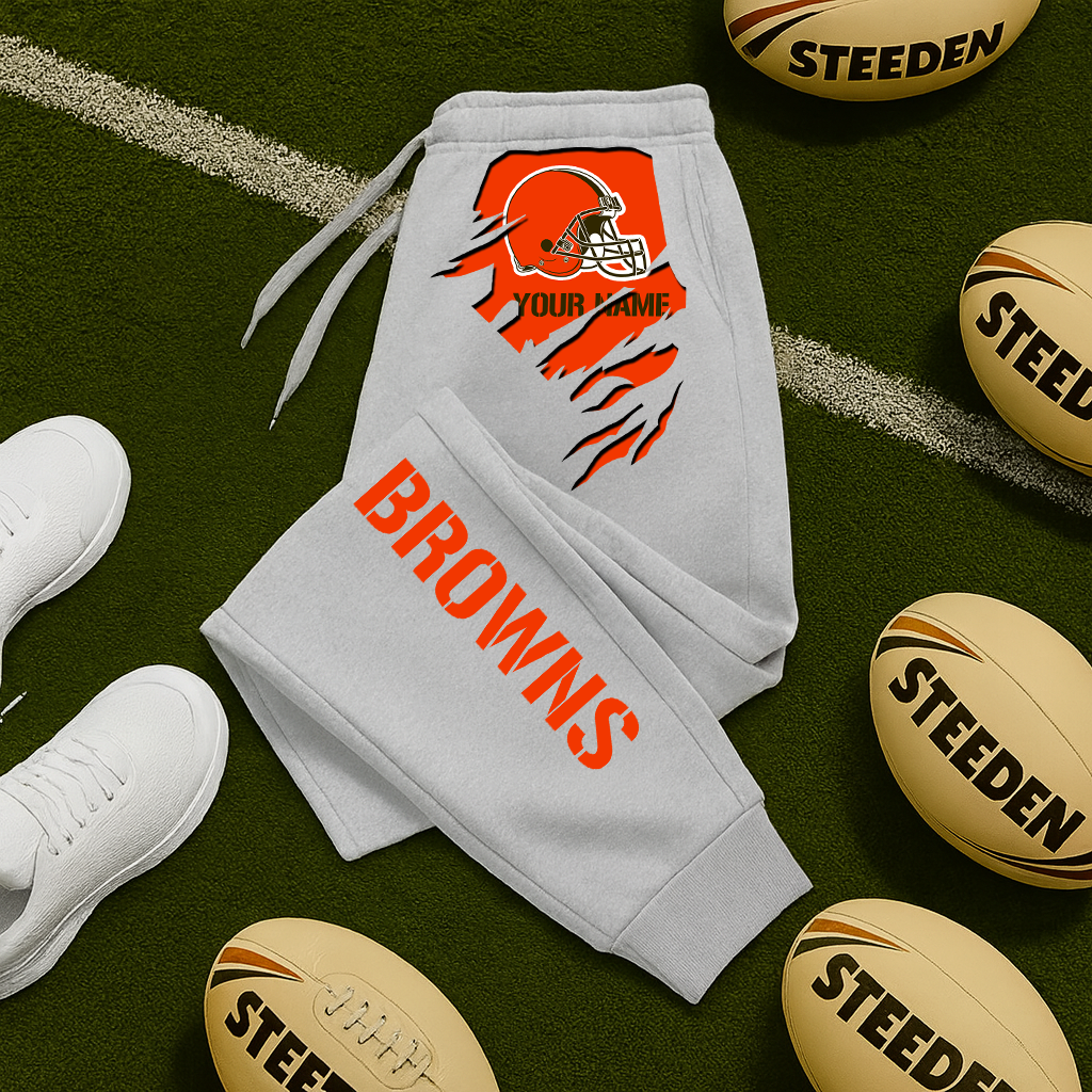 LIMITED EDITION - NEW PERSONALIZED NFL29 CLB CLEVELAND BROWNS JOGGERS