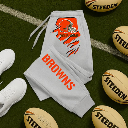 LIMITED EDITION - NEW PERSONALIZED NFL29 CLB CLEVELAND BROWNS JOGGERS