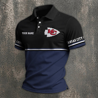 [SPECIAL OFFER] NEW CUSTOMIZED NFL01 KCC KANSAS CITY CHIEFS POLO SHIRT
