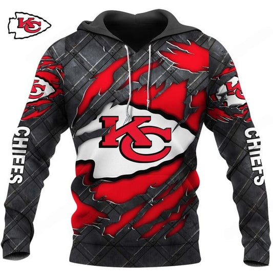 LIMITED EDITION - NEW CUSTOMIZED NFL01 KCC KANSAS CITY CHIEFS UNISEX T-SHIRT, POLO, HOODIE & JACKETS