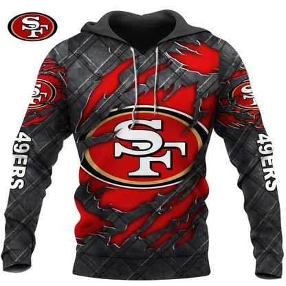 LIMITED EDITION - NEW CUSTOMIZED NFL11 SF49 SAN FRANCISCO 49ERS UNISEX T-SHIRT, POLO, HOODIE & JACKETS