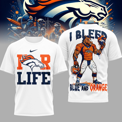 LIMITED EDITION - NEW CUSTOMIZED NFL13 DVB DV BRONCOS UNISEX T-SHIRT, POLO & HOODIE