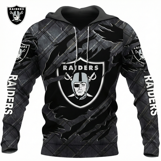 LIMITED EDITION - NEW CUSTOMIZED NFL07 LVR LAS VEGAS RAIDERS UNISEX T-SHIRT, POLO, HOODIE & JACKETS