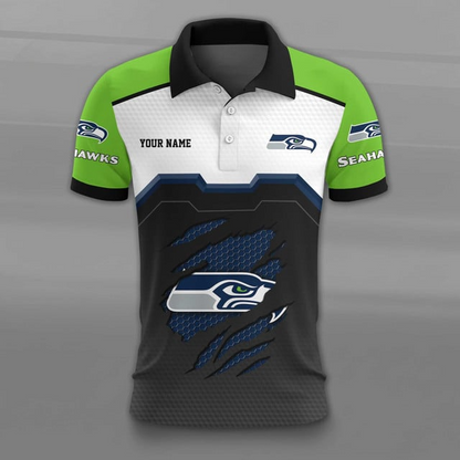 LIMITED EDITION - NEW CUSTOMIZED NFL06 SSH SEATTLE SEAHAWKS UNISEX T-SHIRT, POLO, HOODIE & JACKETS