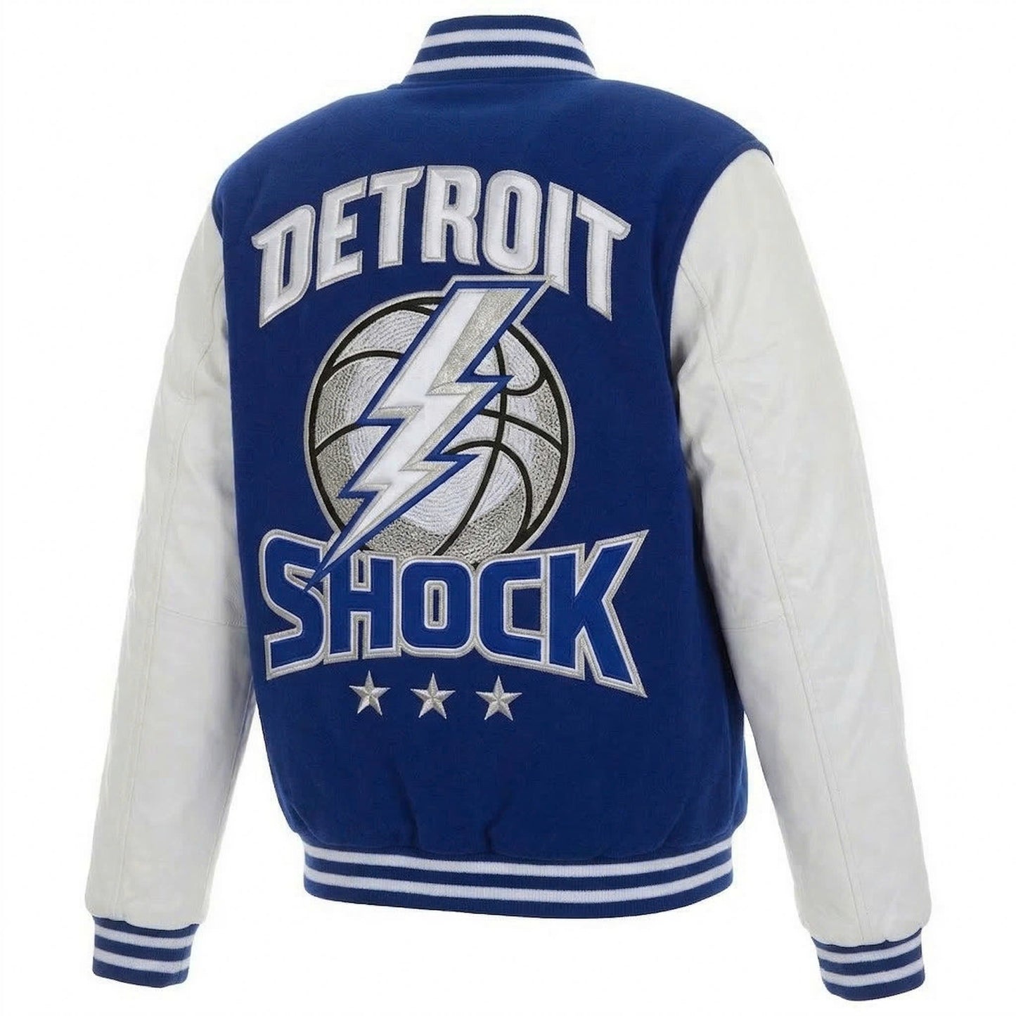 LIMITED EDITION - NEW CUSTOMIZED WNBA15 DTS DE SHOCK BASEBALL JACKET, SATIN VARSITY JACKET 03