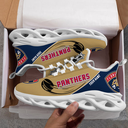 LIMITED EDITION - NEW CUSTOMIZED NHL01 FPT FLORIDA PANTHERS CLUNKY SNEAKERS