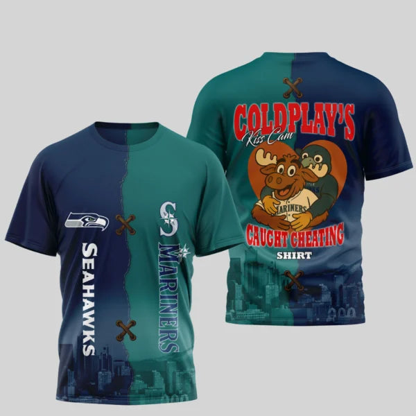 LIMITED EDITION - NEW CUSTOMIZED NFL06 SSH SEATTLE SEAHAWKS x MLB14 SMS SEATTLE MARINERS UNISEX T-SHIRT, POLO, HOODIE & JACKETS