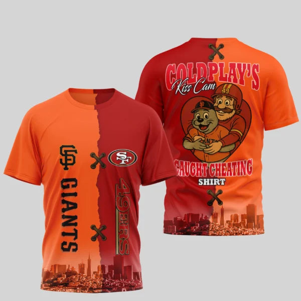 LIMITED EDITION - NEW CUSTOMIZED NFL11 SF49 SAN FRANCISCO 49ERS x MLB06 SFG SAN FRANCISCO GIANTS UNISEX T-SHIRT, POLO, HOODIE & JACKETS