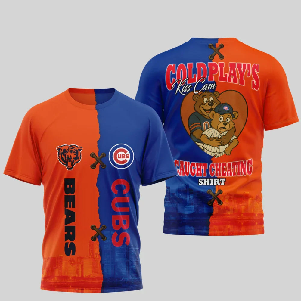 LIMITED EDITION - NEW CUSTOMIZED NFL26 CCB CHICAGO BEARS x MLB04 CCS CHICAGO CUBS UNISEX T-SHIRT, POLO, HOODIE & JACKETS