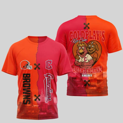 LIMITED EDITION - NEW CUSTOMIZED NFL29 CLB CLEVELAND BROWNS x MLB13 CGS CLEVELAND GUARDIANS UNISEX T-SHIRT, POLO, HOODIE & JACKETS