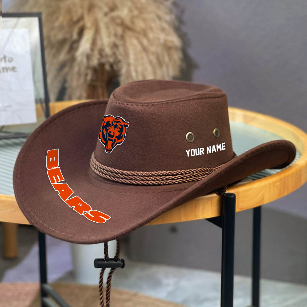 LIMITED EDITION - NEW CUSTOMIZED NFL26 CCB CHICAGO BEARS COWBOY HAT