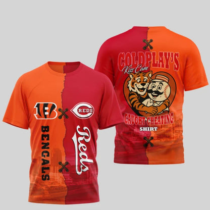 LIMITED EDITION - NEW CUSTOMIZED NFL16 CCB CINCINNATI BENGALS x MLB05 CRS CINCINNATI REDS UNISEX T-SHIRT, POLO, HOODIE & JACKETS