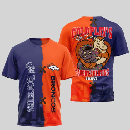 LIMITED EDITION - NEW CUSTOMIZED NFL13 DVB DENVER BRONCOS x MLB30 COR COLORADO ROCKIES UNISEX T-SHIRT, POLO, HOODIE & JACKETS