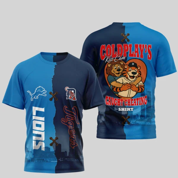 LIMITED EDITION - NEW CUSTOMIZED NFL04 DTL DETROIT LIONS x MLB16 DTS DETROIT TIGERS UNISEX T-SHIRT, POLO, HOODIE & JACKETS