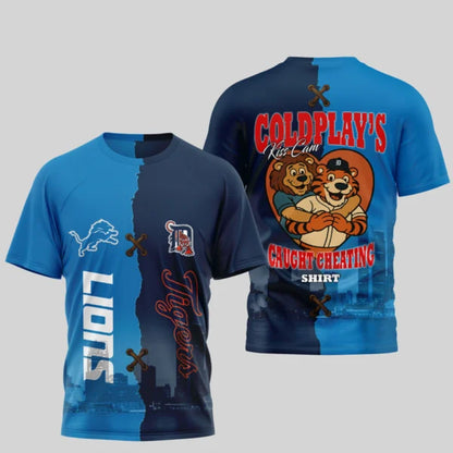 LIMITED EDITION - NEW CUSTOMIZED NFL04 DTL DETROIT LIONS x MLB16 DTS DETROIT TIGERS UNISEX T-SHIRT, POLO, HOODIE & JACKETS