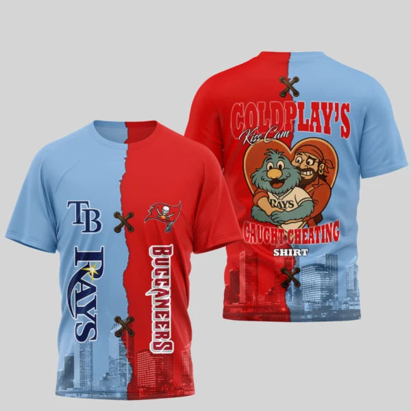 LIMITED EDITION - NEW CUSTOMIZED NFL10 TBB TAMPA BAY BUCCANEERS x MLB21 TBR TAMPA BAY RAYS UNISEX T-SHIRT, POLO, HOODIE & JACKETS