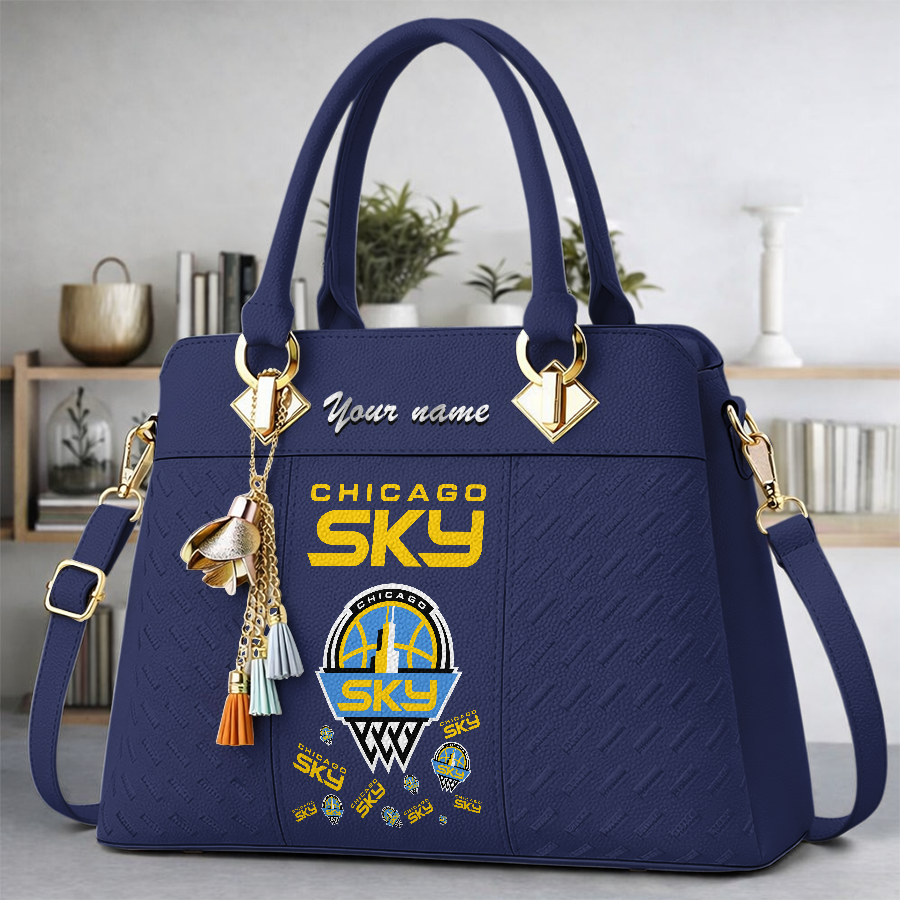 [FAN FAVORITE] NEW CUSTOMIZED WNBA02 CCS CHICAGO SKY MULTICOLOR HANDBAG