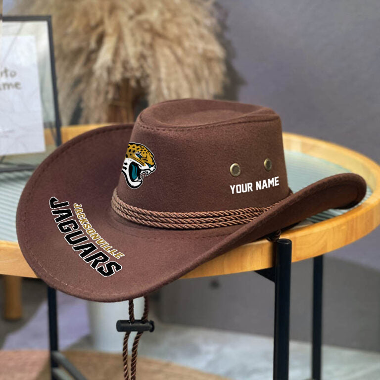 LIMITED EDITION - NEW CUSTOMIZED NFL30 JSJ JACKSONVILLE JAGUARS COWBOY HAT