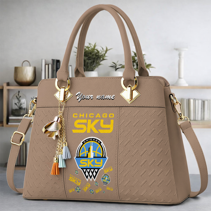 [FAN FAVORITE] NEW CUSTOMIZED WNBA02 CCS CHICAGO SKY MULTICOLOR HANDBAG