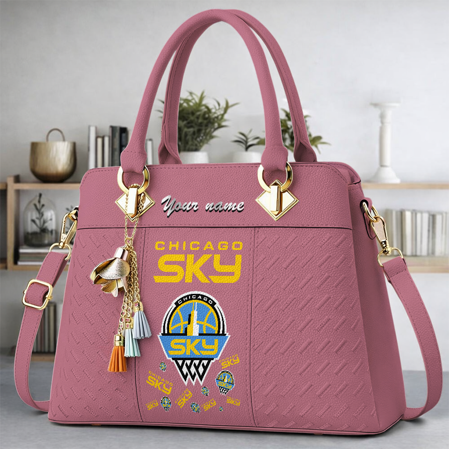 [FAN FAVORITE] NEW CUSTOMIZED WNBA02 CCS CHICAGO SKY MULTICOLOR HANDBAG