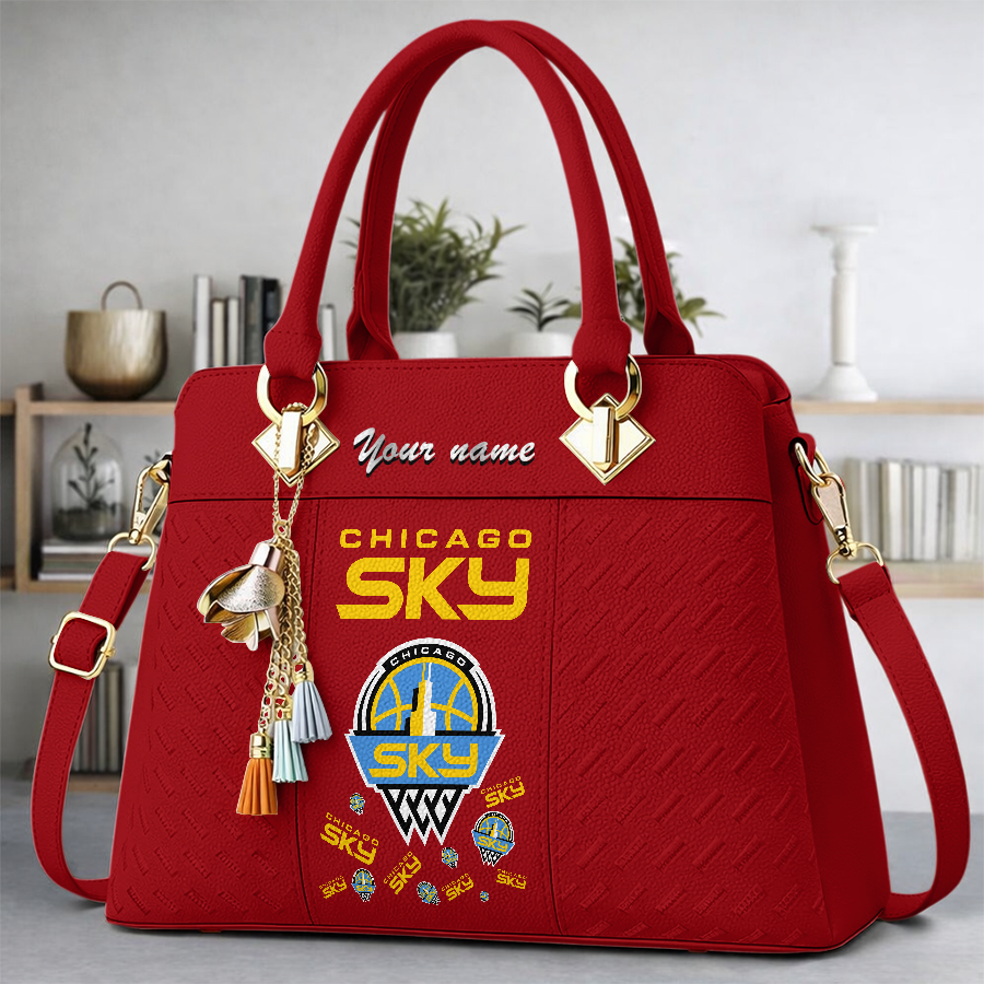 [FAN FAVORITE] NEW CUSTOMIZED WNBA02 CCS CHICAGO SKY MULTICOLOR HANDBAG