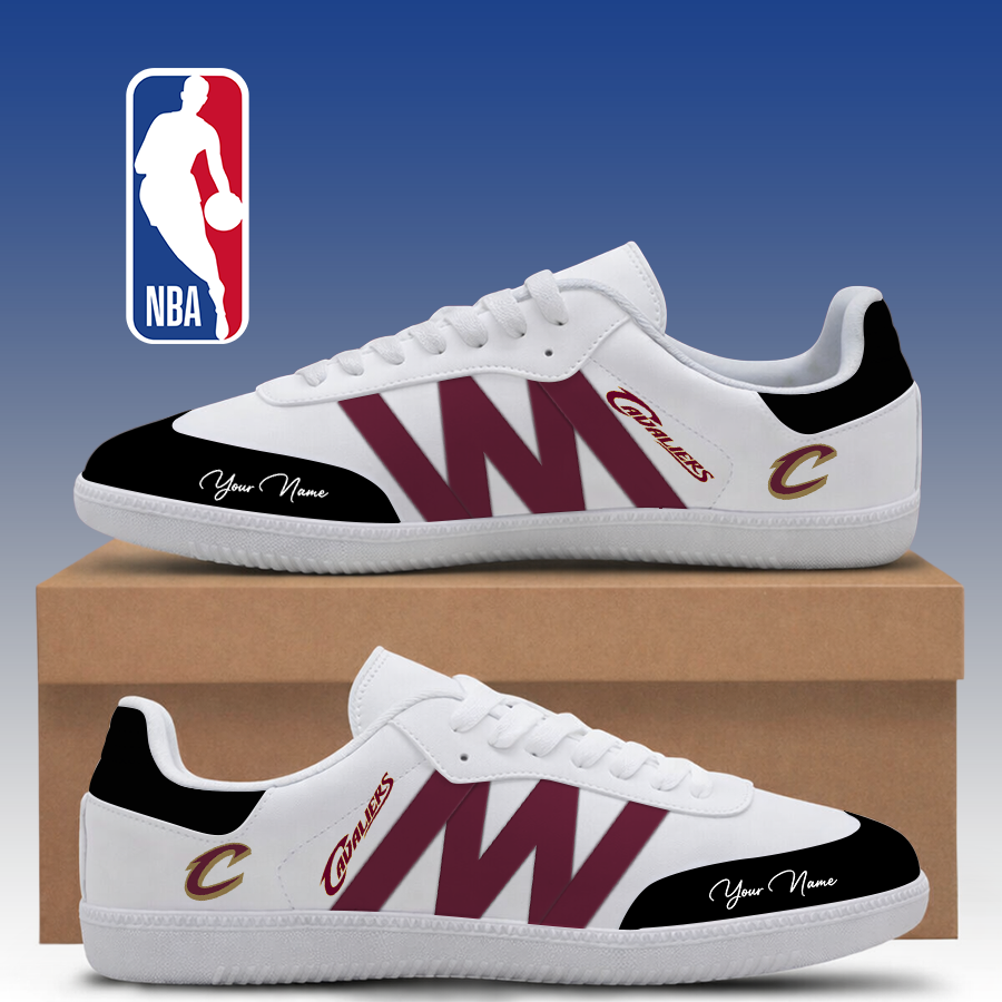 LIMITED EDITION - NEW CUSTOMIZED NBA02 CCA CLEVELAND CAVALIERS CLASSIC SNEAKERS