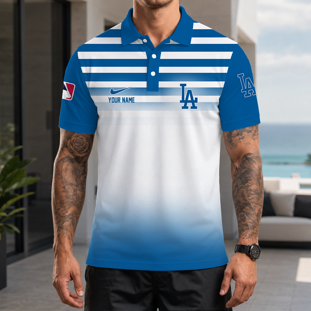 [FLASH SALE] NEW CUSTOMIZED MLB02 LAD LOS ANGELES DODGERS POLO SHIRT