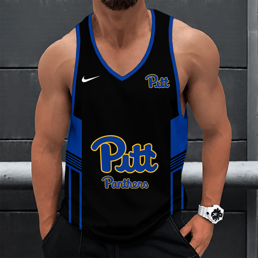 [FAN FAVORITE] NEW CUSTOMIZED NCAA FBS02 PIP PITTSBURGH PANTHERS UNISEX TANK TOP