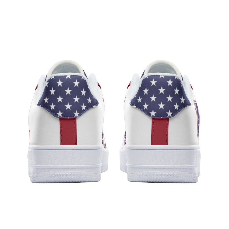 [HOT DEAL] NEW CUSTOMIZED PATRIOTIC AMERICAN FLAG AIR FORCE 1 SHOES