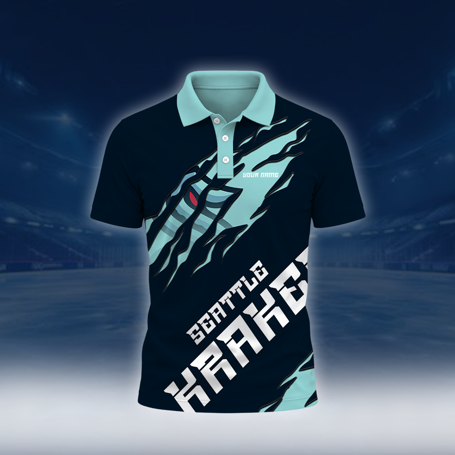 LIMITED EDITION - NEW CUSTOMIZED NHL20 STK SEATTLE KRAKEN UNISEX T-SHIRT, POLO, HOODIE & SWEASHIRTS