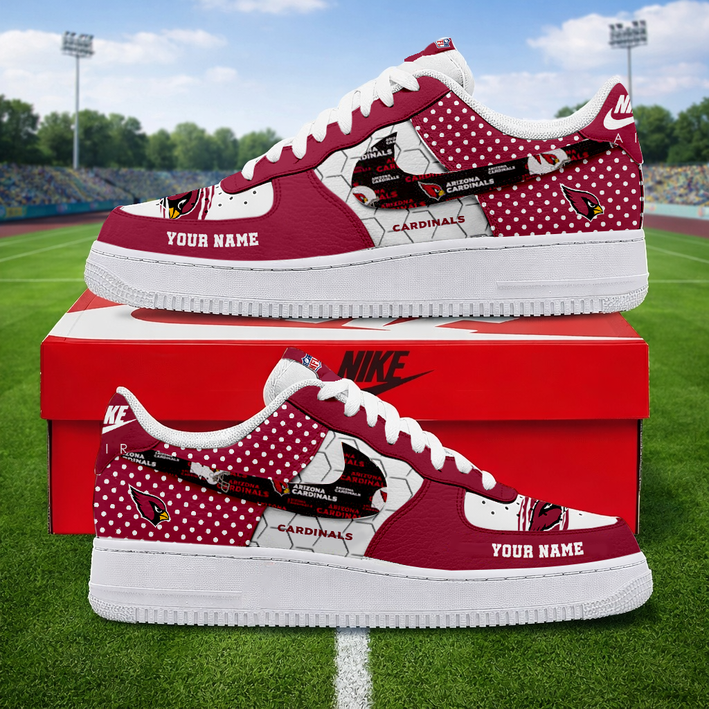 LIMITED EDITION - NEW CUSTOMIZED NFL20 ARC ARIZONA CARDINALS AF1 SNEAKERS