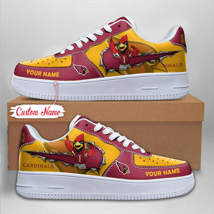 LIMITED EDITION - NEW CUSTOMIZED NFL20 ARC ARIZONA CARDINALS AF1 SNEAKERS
