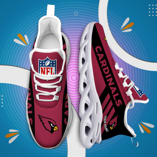 LIMITED EDITION - NEW CUSTOMIZED NFL20 ARC ARIZONA CARDINALS UNISEX MAX SOUL SHOES