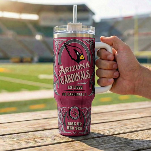 LIMITED EDITION - NEW CUSTOMIZED NFL20 ARC ARIZONA CARDINALS 40OZ TUMBLER