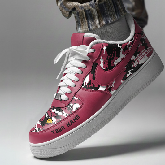 LIMITED EDITION - NEW CUSTOMIZED NFL20 ARC ARIZONA CARDINALS AF1 SNEAKERS