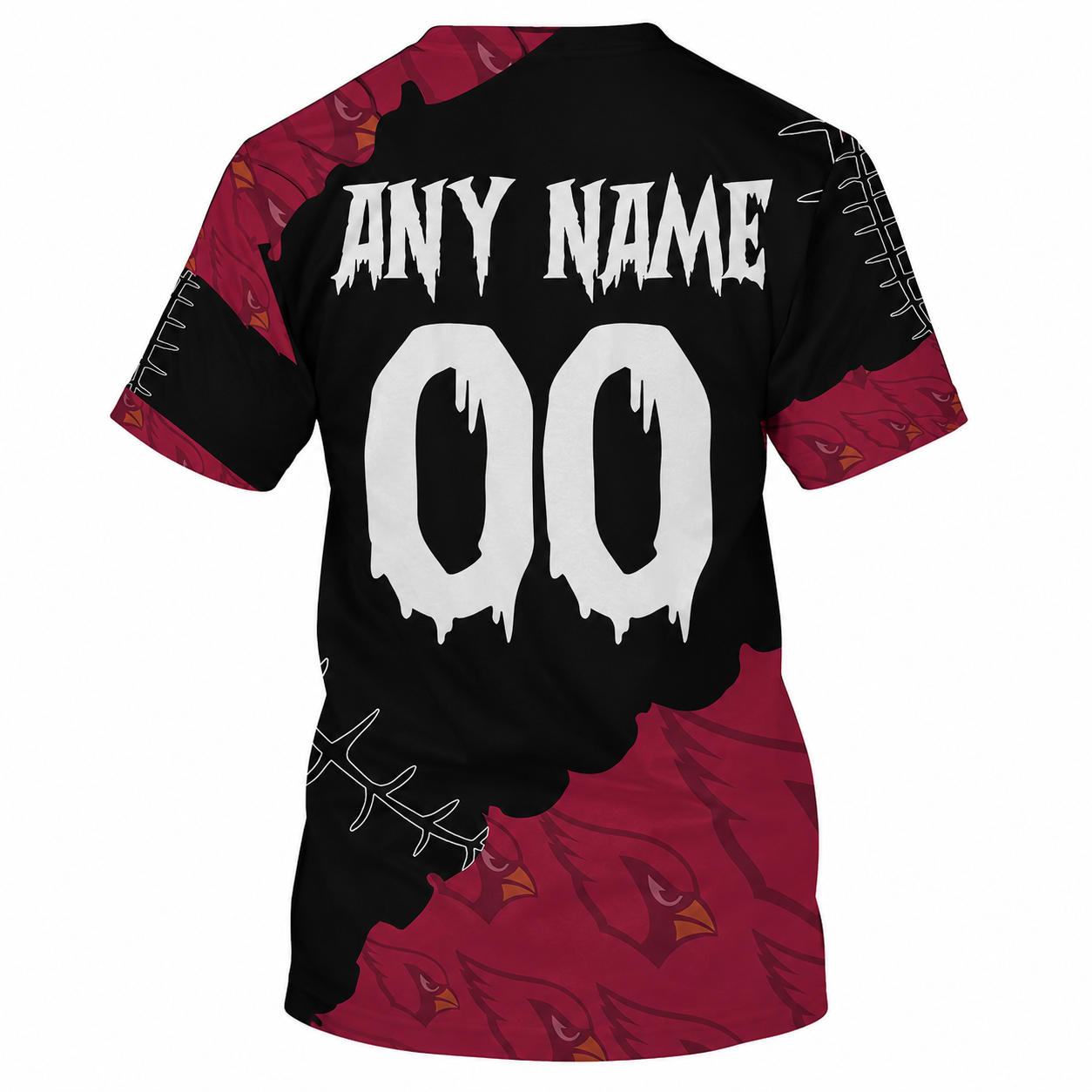 LIMITED EDITION - NEW CUSTOMIZED NFL20 ARC ARIZONA CARDINALS HALLOWEEN SKULL APPAREL FOR FANS