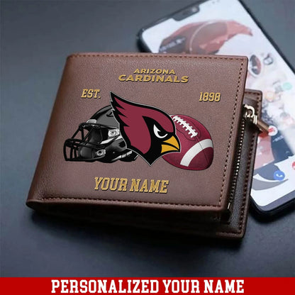 LIMITED EDITION - NEW CUSTOMIZED NFL20 ARC ARIZONA CARDINALS LEATHER WALLET