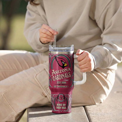 LIMITED EDITION - NEW CUSTOMIZED NFL20 ARC ARIZONA CARDINALS 40OZ TUMBLER