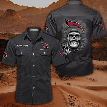 [SPECIAL OFFER] NEW CUSTOMIZED NFL20 ARC ARIZONA CARDINALS MUTICOLOR MEN'S CARGO SHIRT