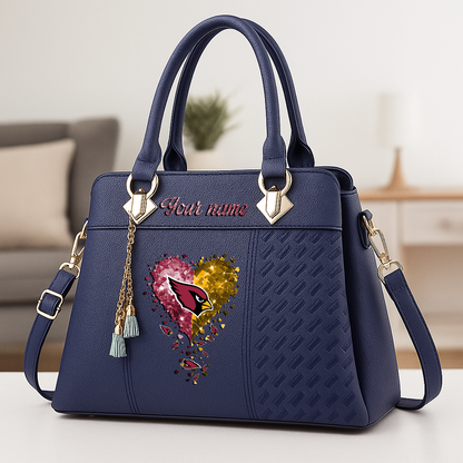 LIMITED EDITION - NEW CUSTOMIZED NFL20 ARC ARIZONA CARDINALS ZIP HANDBAG MULTICOLOR