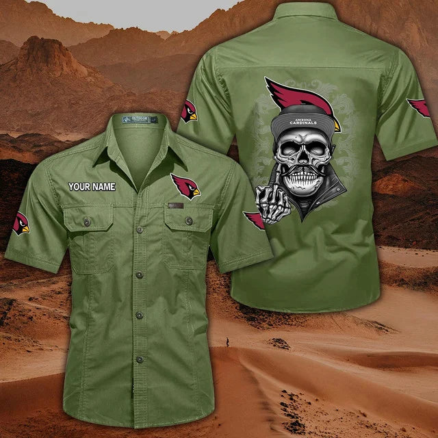 [SPECIAL OFFER] NEW CUSTOMIZED NFL20 ARC ARIZONA CARDINALS MUTICOLOR MEN'S CARGO SHIRT