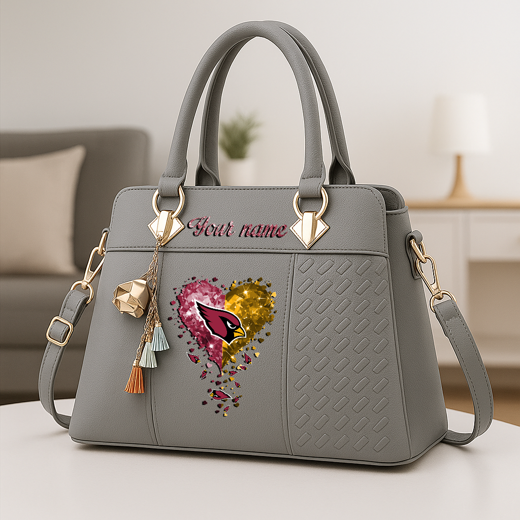LIMITED EDITION - NEW CUSTOMIZED NFL20 ARC ARIZONA CARDINALS ZIP HANDBAG MULTICOLOR